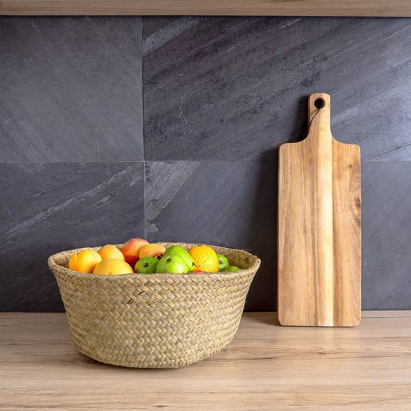Aufbewahrungskorb Amelie Braun - Naturfaser - 35 x 15 x 35 cm