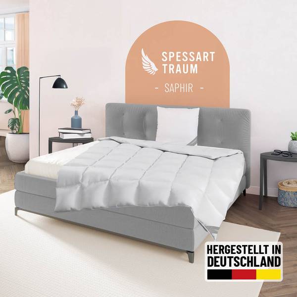 Daunendecke Saphir 200 x 200 cm - Ganzjahr
