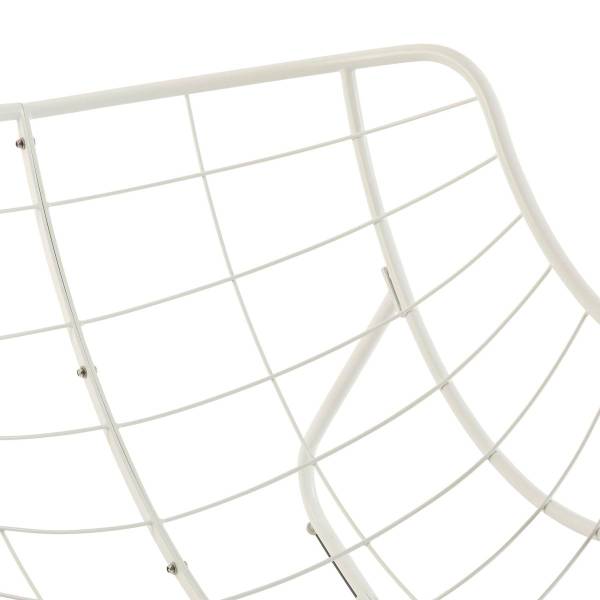 Fauteuil oeuf à bascule PAOPAO Marron - Métal - 83 x 109 x 96 cm