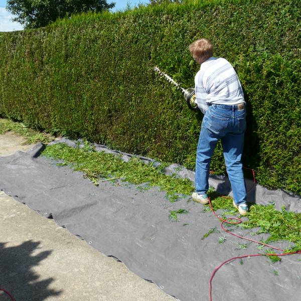 Abdeckplane mit Ösen 3x4 m 180g/m² Grau Grau