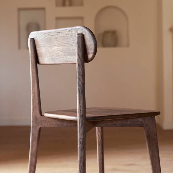 Stuhl Abel Braun - Mahagoni - 49 x 84 x 49 cm