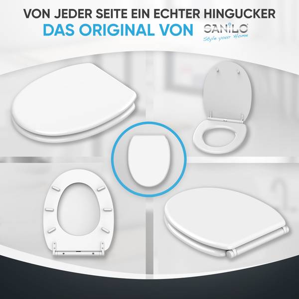 WC-Sitz Weiß Tiefe: 48 cm