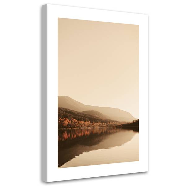 Wandbild ruhiger see 80 x 120 cm