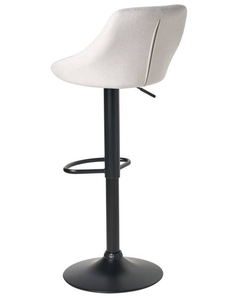 Hocker MEDULIN 2-tlg Schwarz - Grau - Textil - 47 x 83 x 52 cm