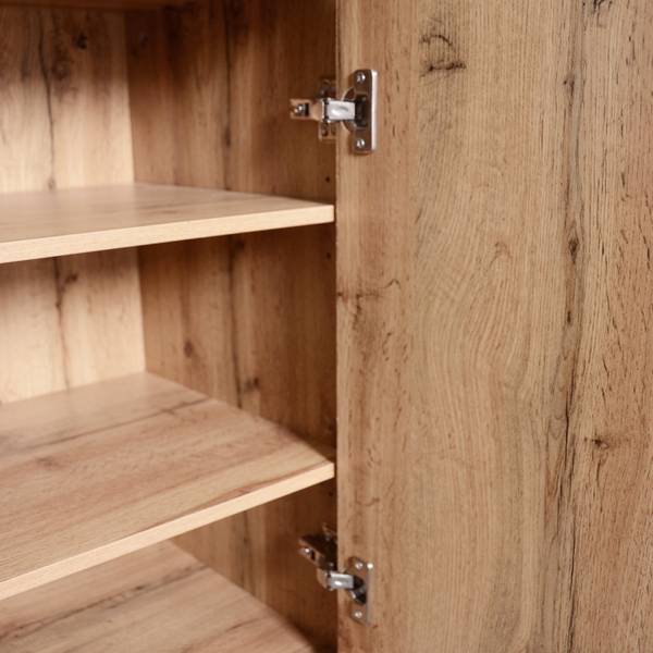 Garderobe Naks Braun - Holzwerkstoff - 104 x 190 x 39 cm