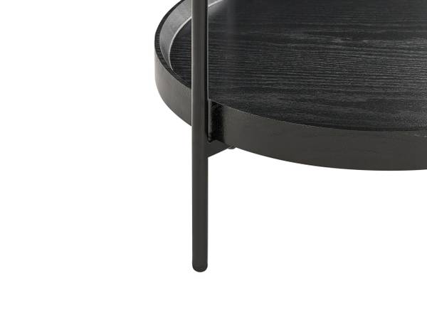 Table d'appoint EVART Noir - Bambou - 45 x 64 x 1 cm