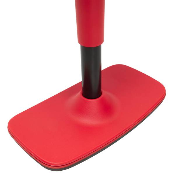 Bürohocker LEON Schwarz - Rot - Metall - Kunststoff - Textil - 44 x 78 x 24 cm