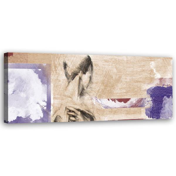 Wandbild frau 90 x 30 cm