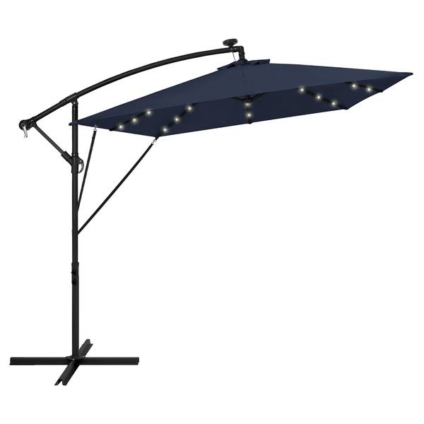 Parasol déporté TROPEA Bleu - Métal - 330 x 250 x 330 cm