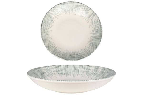 Geschirrset Iris 24-tlg Weiß - Porzellan - Höhe: 2 cm