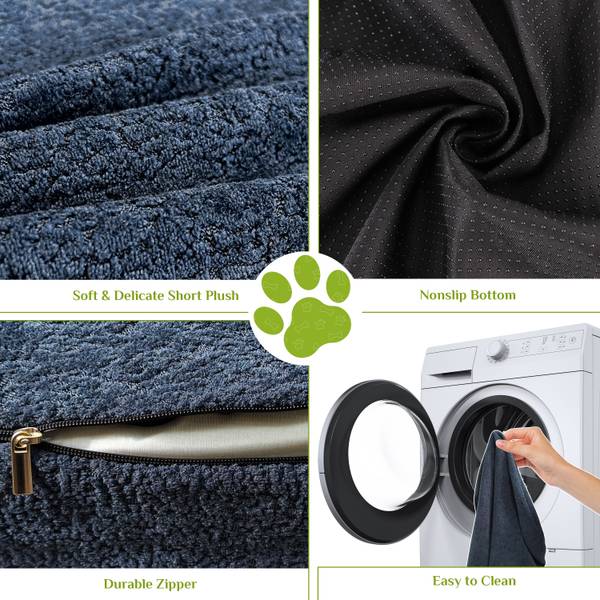 Lit pour chien 4060 Bleu - Polyester - 81 x 25 x 110 cm