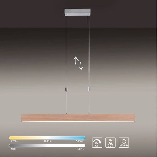 LED-Pendelleuchte Amanda Aluminium - 1-flammig