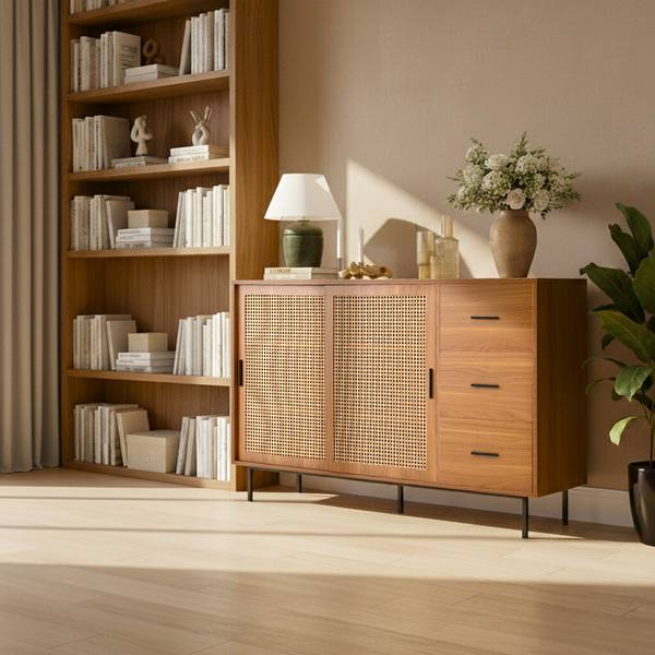 Sideboard Diapause Braun - Holzwerkstoff - 140 x 91 x 37 cm