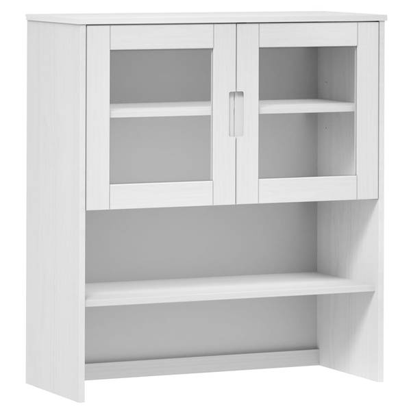 Highboard-Oberteil DE5245 Weiß - Massivholz - 90 x 100 x 35 cm