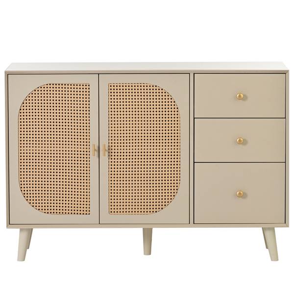 Sideboard Shaizon Weiß - Holzwerkstoff - 40 x 83 x 120 cm