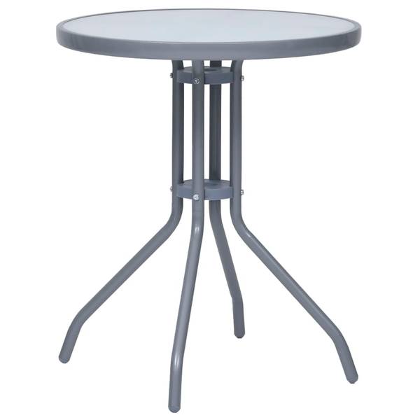Table de jardin 3006033 Gris - Acier - 60 x 72 x 60 cm