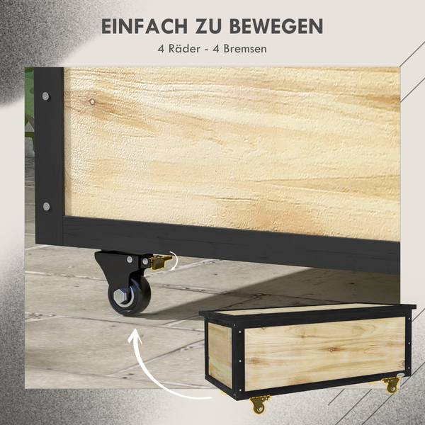 Aufbewahrungsbox 322V00ND Beige - Massivholz - 100 x 43 x 50 cm