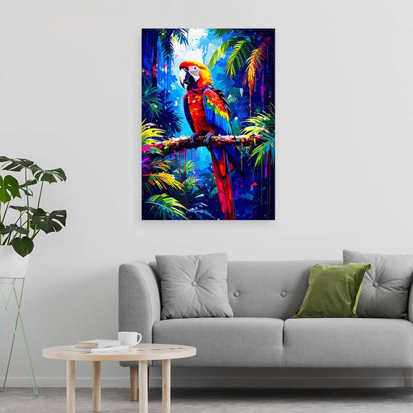 Canvas schilderij Vogels 40 x 60 cm