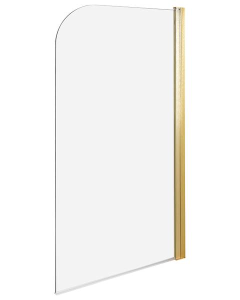 Einteiliger Badewannenaufsatz LAPAN Gold - Durchsichtig - 80 x 80 cm
