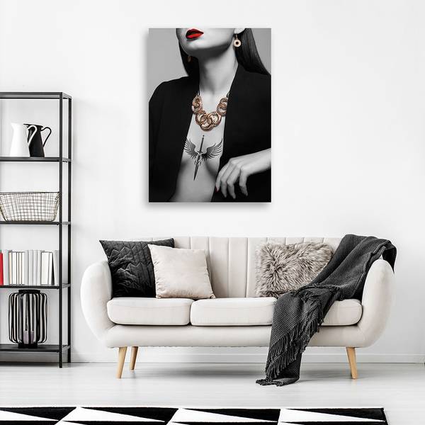 Tableau déco femme glamour 80 x 120 cm