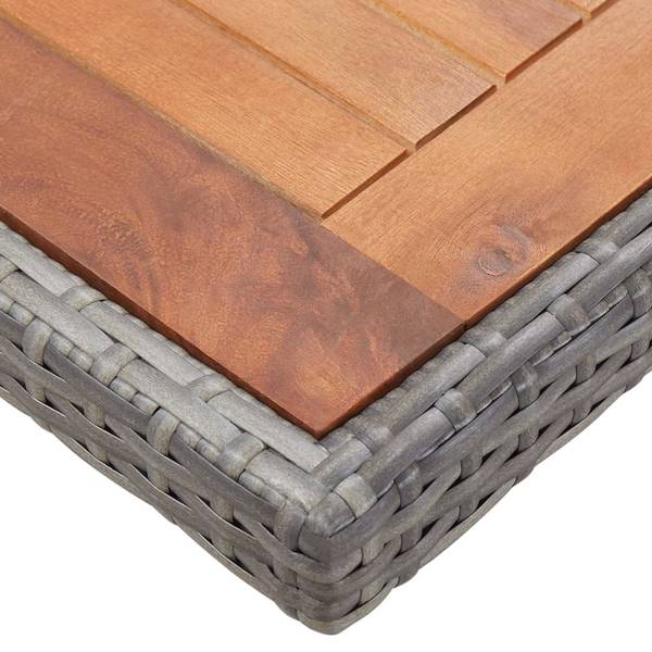 Ensemble à dîner 3012316-3 (lot de 13) Gris - Polyester - Polyéthylène - 109 x 74 x 224 cm