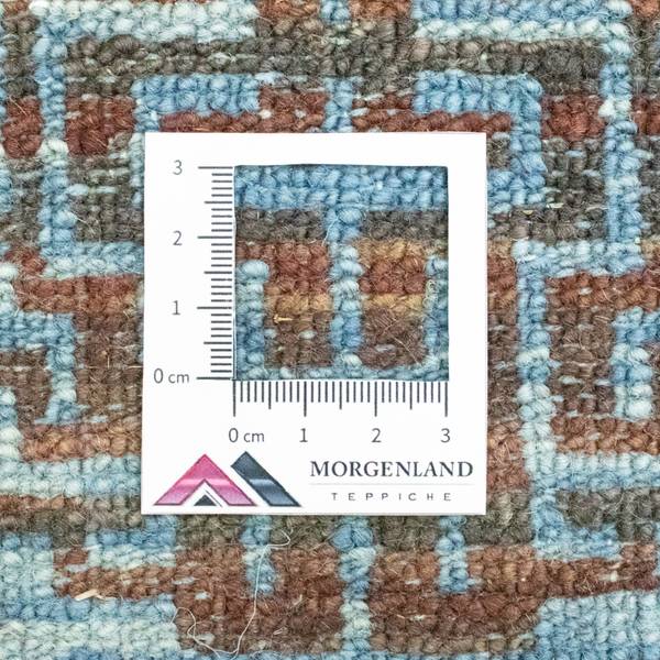 Handgeknüpft Vintageteppich Blau - Wolle - 60 x 1 x 96 cm