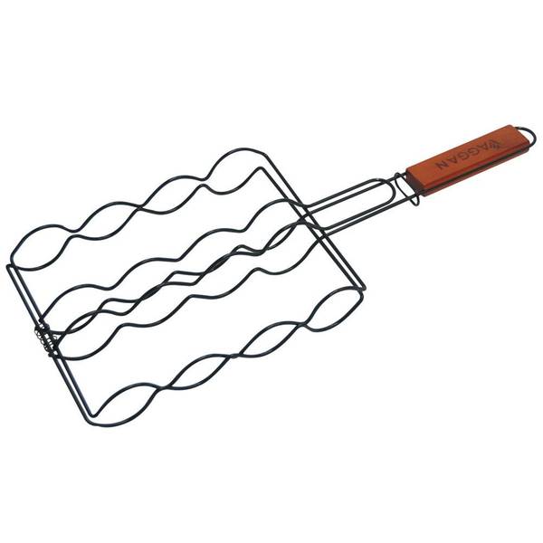 Grillrost für Würst 111138 Schwarz - Metall - 19 x 2 x 50 cm