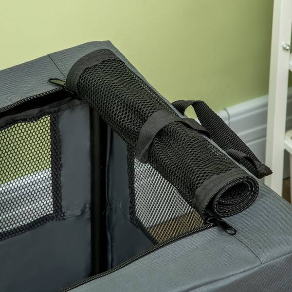 Reistassje voor huisdieren D00-152V01GY grijs - textiel - 42 x 42 x 60 cm