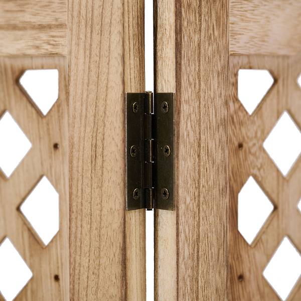 Paravent 2014 3-teilig Braun - Holz teilmassiv - 120 x 170 x 2 cm