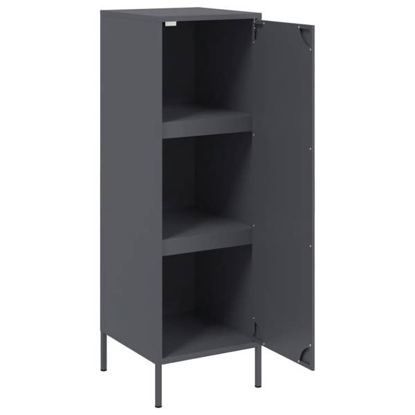 Highboard DE9102 Grau - Metall - 39 x 113 x 36 cm