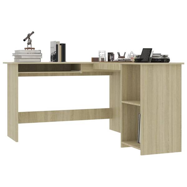 Hoekbureau 3000152 bruin - plaatmateriaal op houtbasis - 140 x 75 x 120 cm
