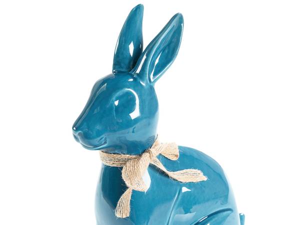 Dekofigur JAMBLES Blau - Bambus - 1 x 27 x 8 cm