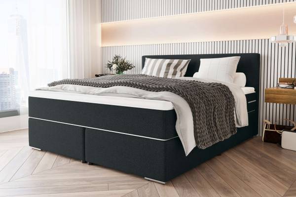 Boxspringbett Phönix A Anthrazit - Liegefläche Breite: 160 cm