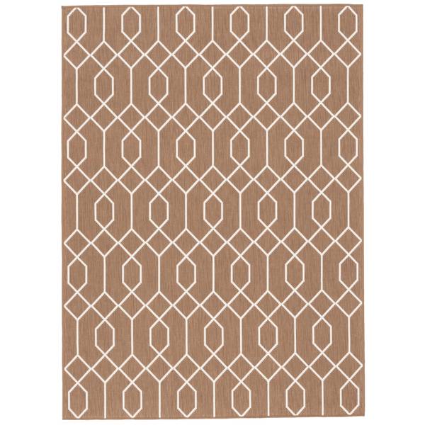 Outdoor Teppich Cape Cod  Trend Beige - Textil - 80 x 1 x 140 cm