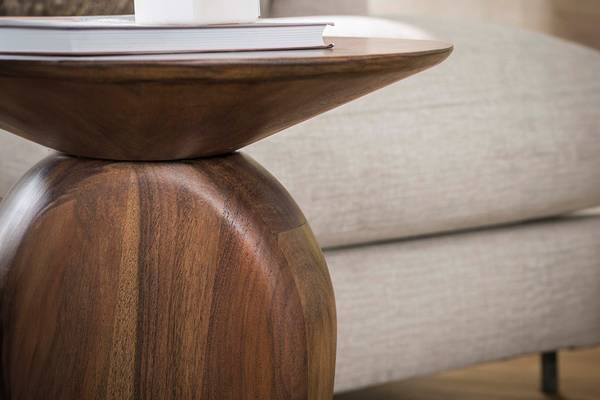 Bijzettafel MINOTA bruin - acacia - 36 x 50 x 45 cm