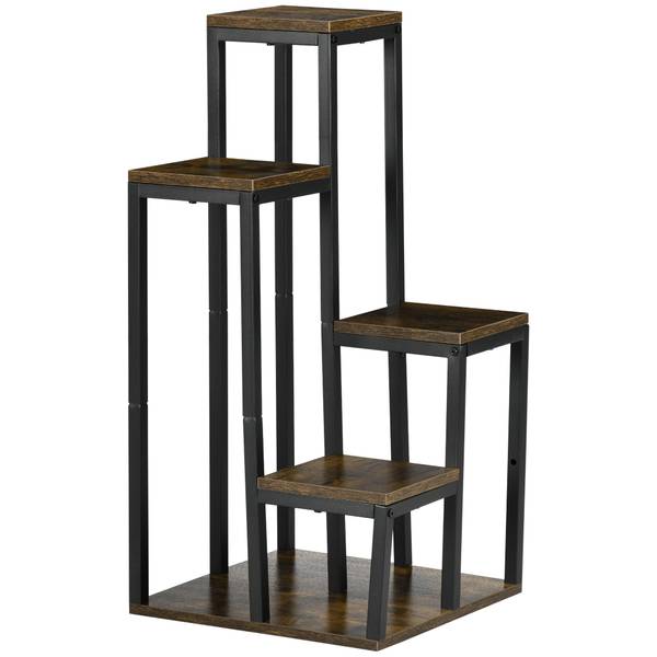 Pflanzenständer BB5531 Braun - Holzwerkstoff - 40 x 81 x 40 cm