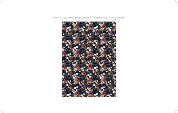 Panorama-Tapete Frangipani Papier - 192 x 270 x 192 cm