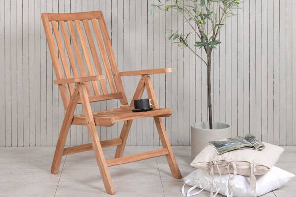 Relaxsessel KENYA Braun - Massivholz - 62 x 105 x 73 cm