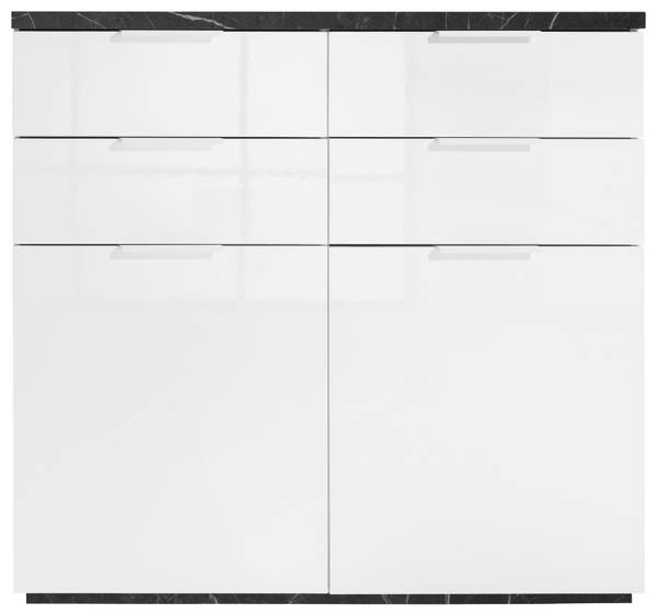 Kommode MUNDI Grau - Weiß - Holzwerkstoff - 119 x 102 x 50 cm