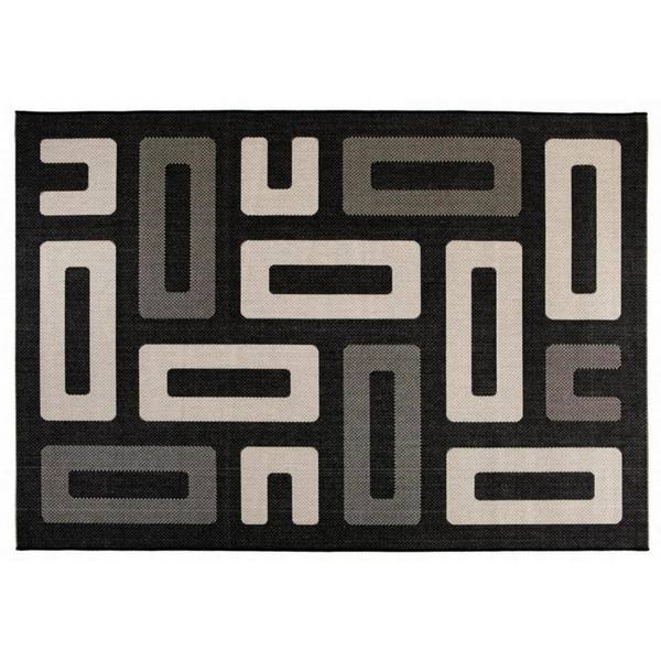 Teppich Timea Schwarz - Textil - 230 x 1 x 160 cm
