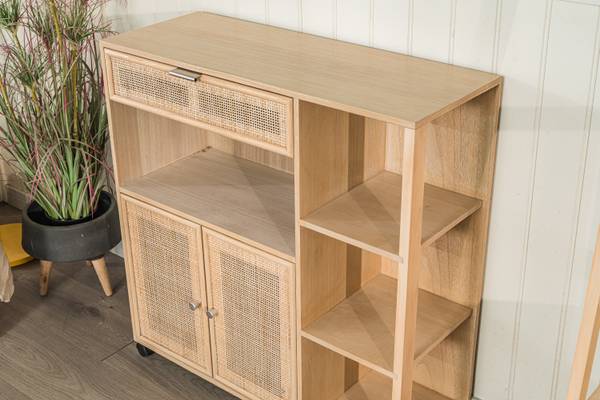 Servierwagen OULU Braun - Massivholz - 78 x 79 x 28 cm