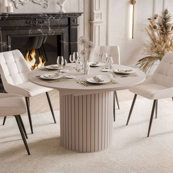 Ausziehbarer Tisch ELODIE Beige