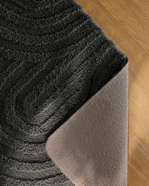Badteppich Fiete Anthrazit - Grau - 80 x 150 cm