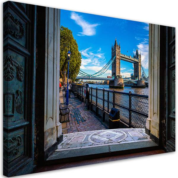 Tableau déco vue sur tower bridge 90 x 60 cm
