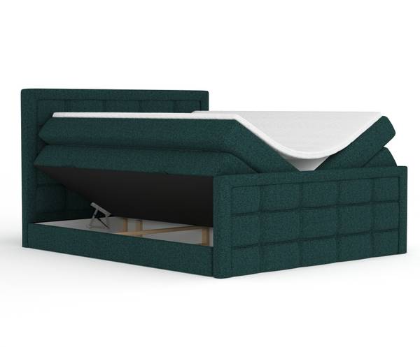 Boxspringbett Ambrosia Grün - Liegefläche Breite: 160 cm