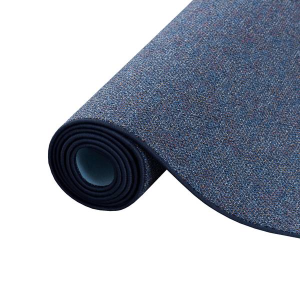 Läufer Schlingen Teppich Alma Meliert Blau - Tiefe: 300 cm