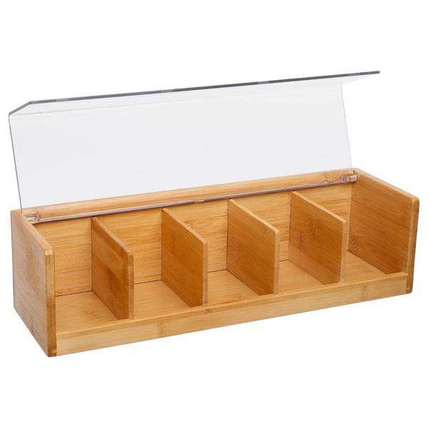 Boîte à thé BAMBOU CUISINE Beige - Bambou - 11 x 9 x 36 cm