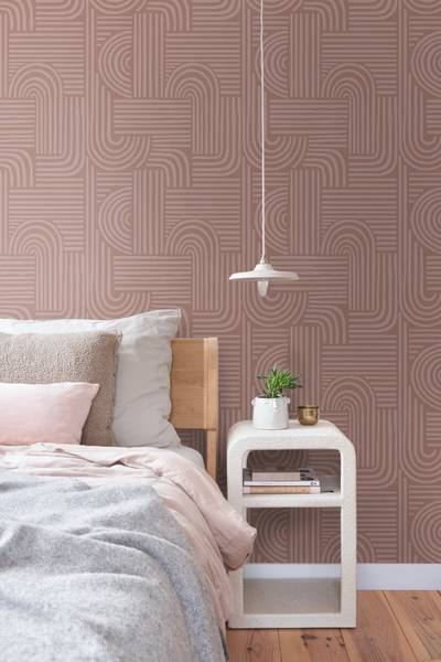 Tapete 131489 Pink - Papier - 50 x 900 x 50 cm