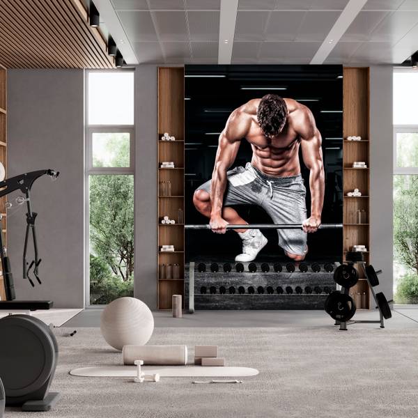 Fotobehang Sporter Training 500 x 350 x 350 cm