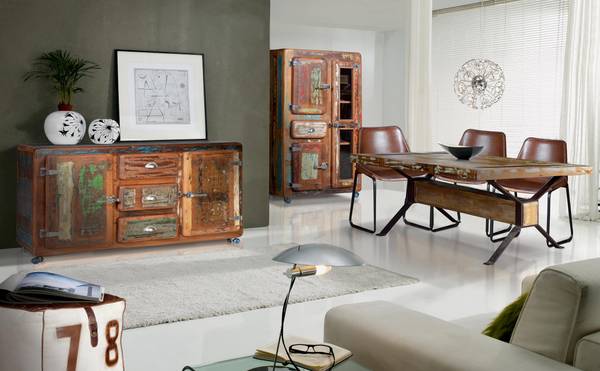 Esstisch 6323 Massivholz - 100 x 76 x 200 cm